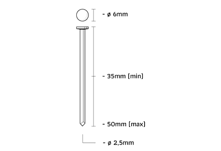 Union IGP45ARRJ-BL coilnails 200 stuks