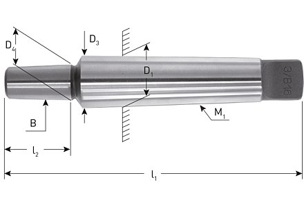 Rotec boorhouderstift MK1-B16