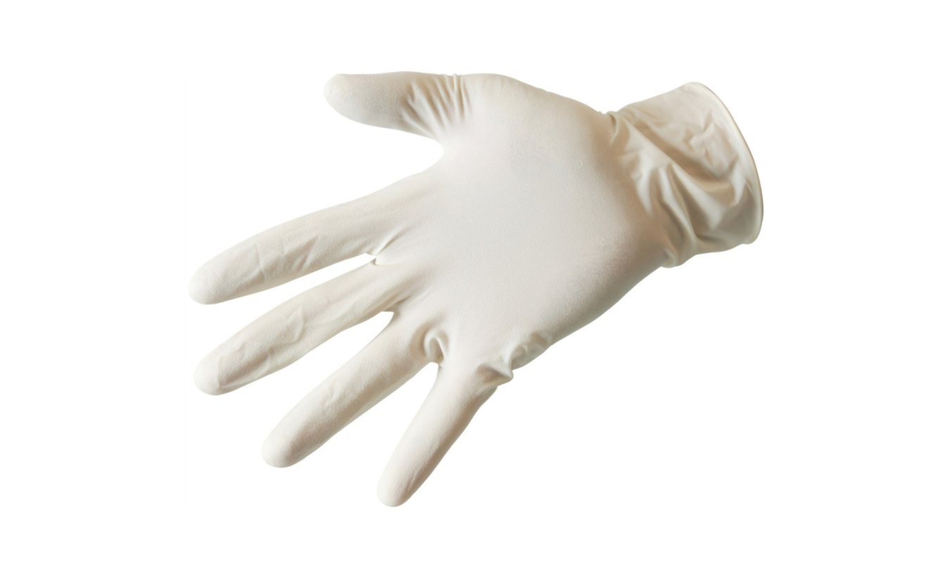 Rijk appel ontwerper M-safe latex handschoenen maat 10 / XL gepoederd 100 stuks