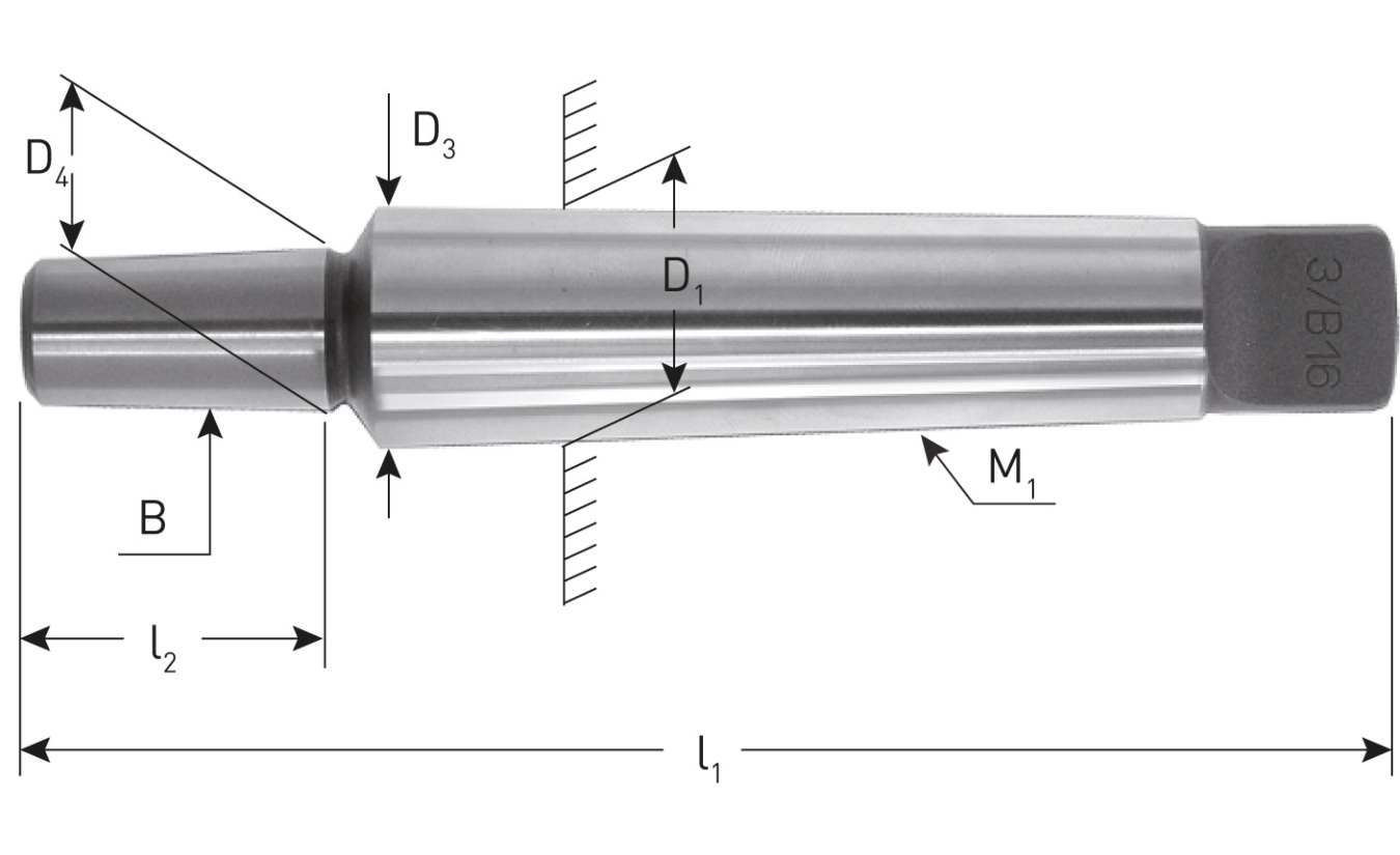 Rotec boorhouderstift MK1-B16