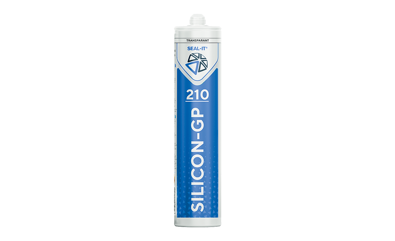 Connect products siliconenkit 210 Silicon-GP zwart 310ml 12 stuks